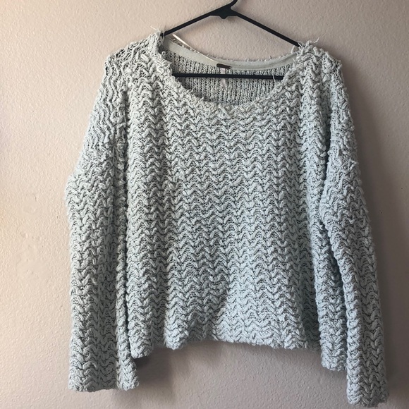 Free People Sweaters - Free People Green Fuzzy Sweater
